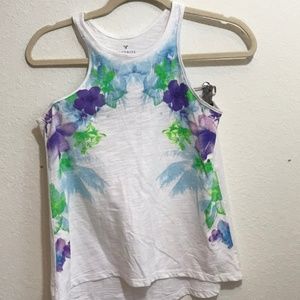 American Eagle Outfitters XS Tank Top Purple Flora